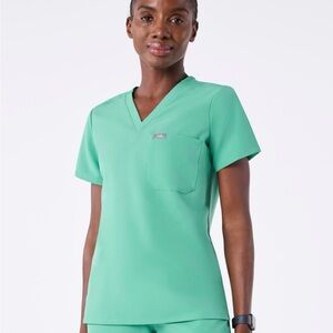 Figs Women's Surgical Green Catarina Scrub Top